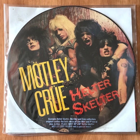 1984 Motley Crüe Picture Disc and door poster - Picture 2 of 10